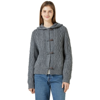 리디아 바인 여성 울 100% 후드 가디건