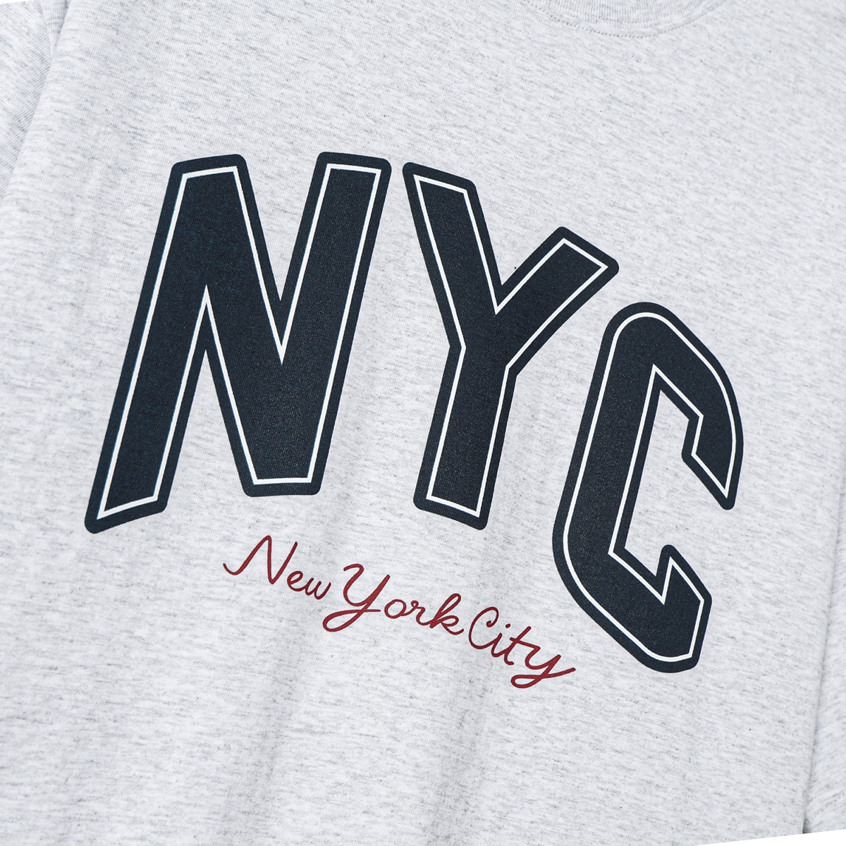 컬럼비아 유니버시티 성인 반소매 티셔츠 - 라이트멜란지그레이