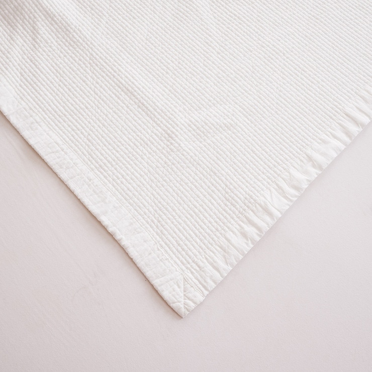 루마인 홈 순면 줄누비 패드 110x200cm - 싱글, 화이트