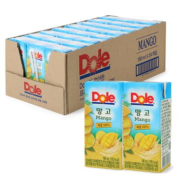 Dole 망고 주스 180ml x 24 x 2 박스 Dole 망고 주스 180ml x 24 x 2 박스