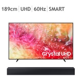 삼성 UHD 75 TV KU75UD7070FXKR 189cm (75) + C400