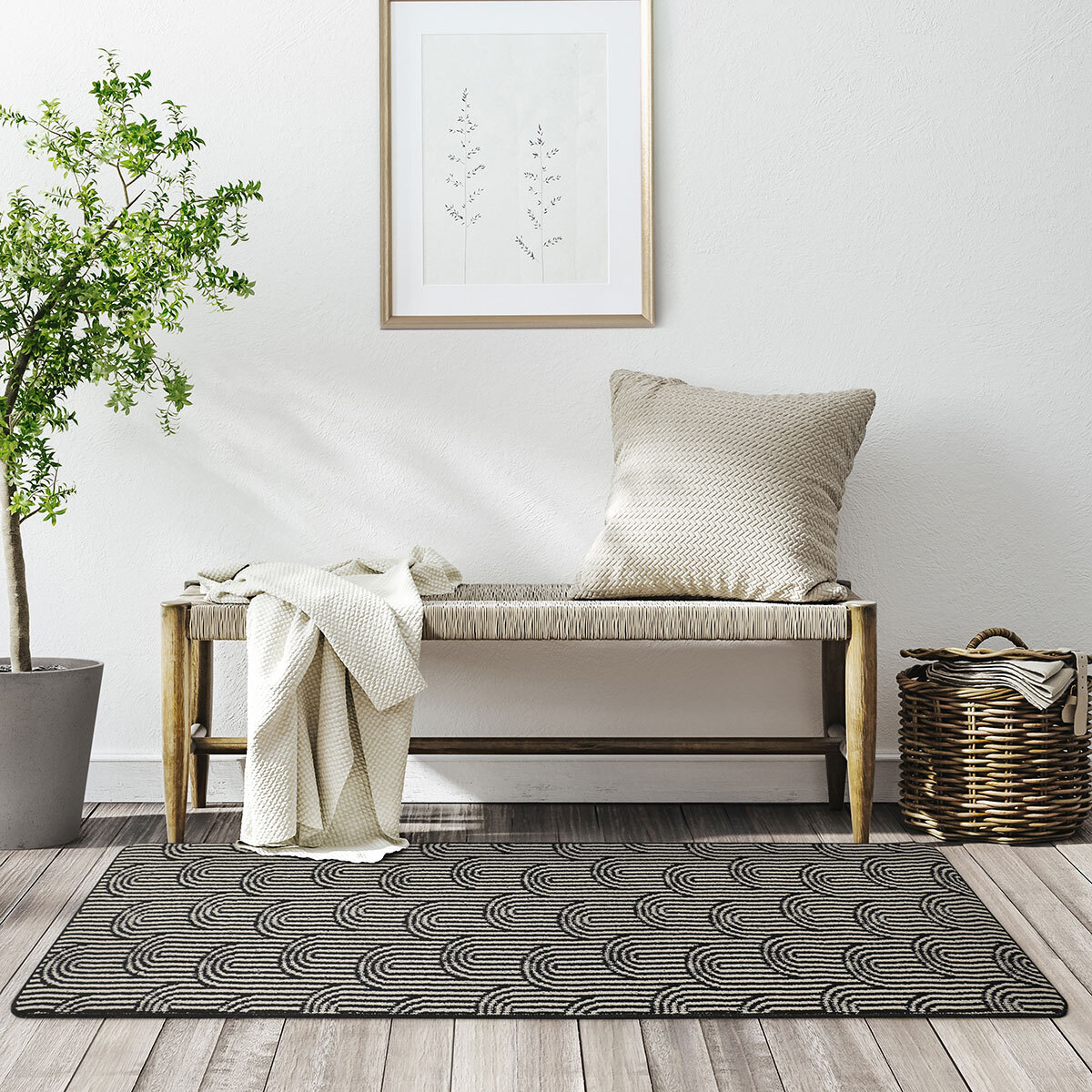 Multy Home 워셔블 실내 러너 60 x 182cm - 아치