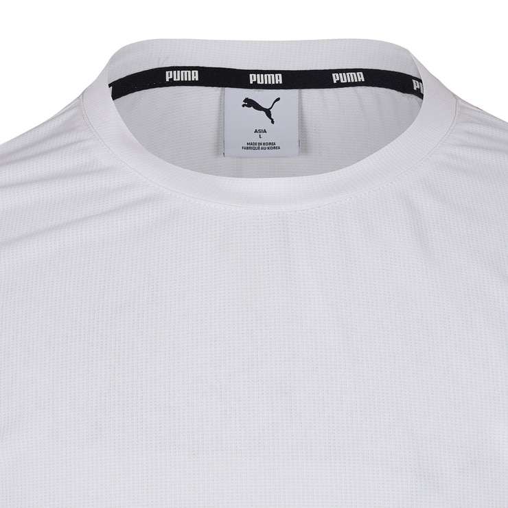 푸마 남성 반소매 러닝 티셔츠 - 화이트, XL