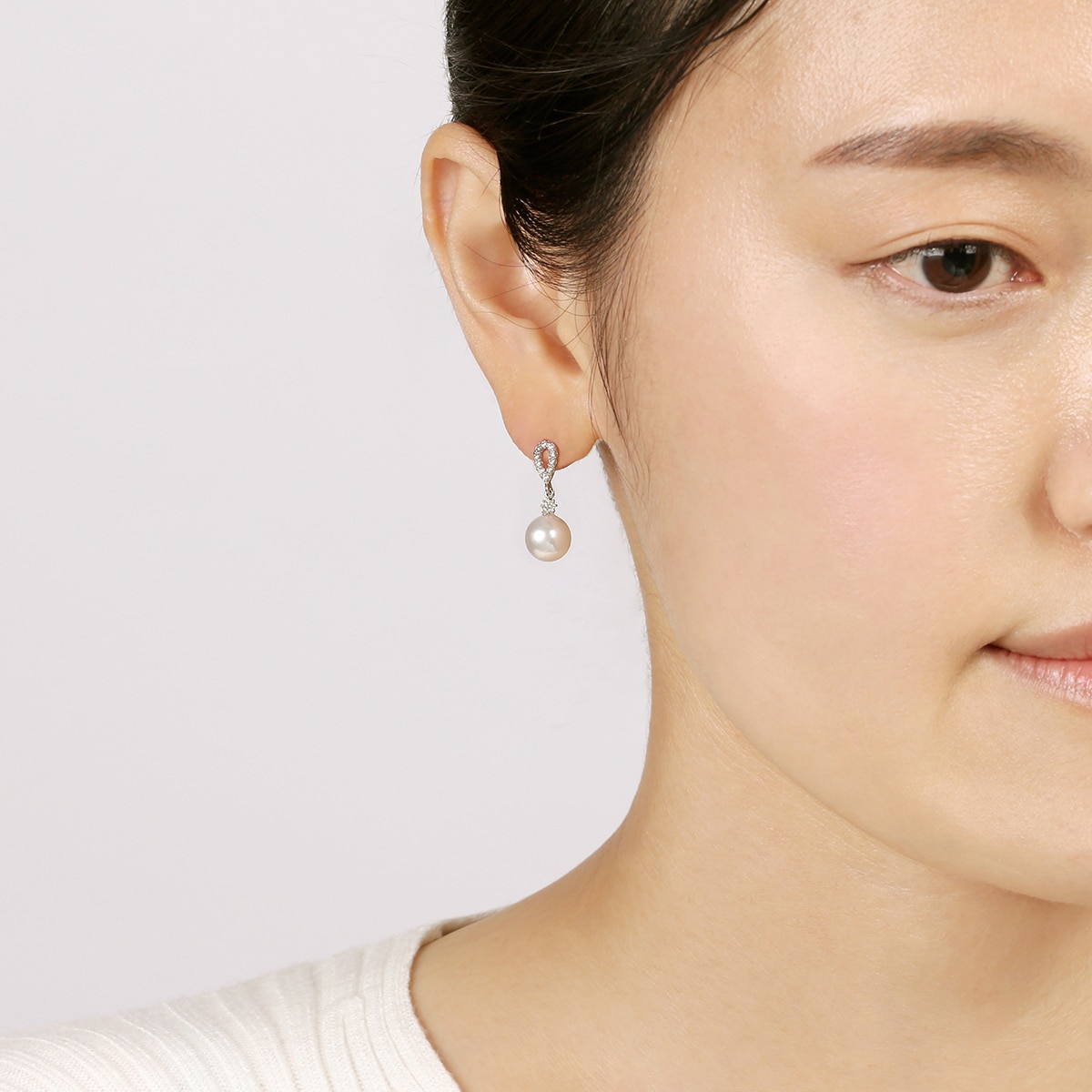 바니찌 8.5mm 아코야 해수진주 귀걸이 드롭펄