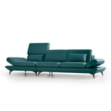 UND 에디션 NA6 천연 통가죽 소파 4인