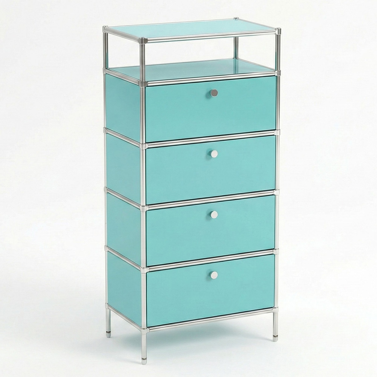 더원 모듈 4단 오픈 서랍장