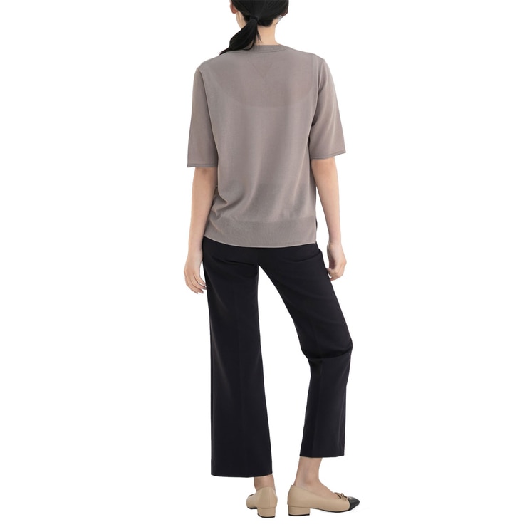 보니스팍스 여성 브이넥 풀오버 니트 - 그레이