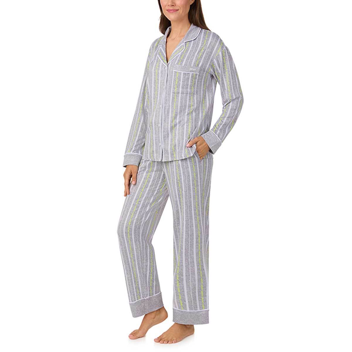 DKNY 여성 소프트 코지 파자마 세트 - 그레이