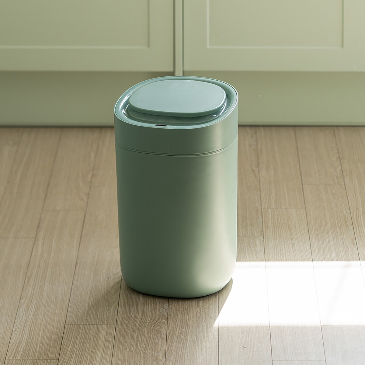 다룸 젤리빈 전동 센서 쓰레기통 15L - 아보카도 그린