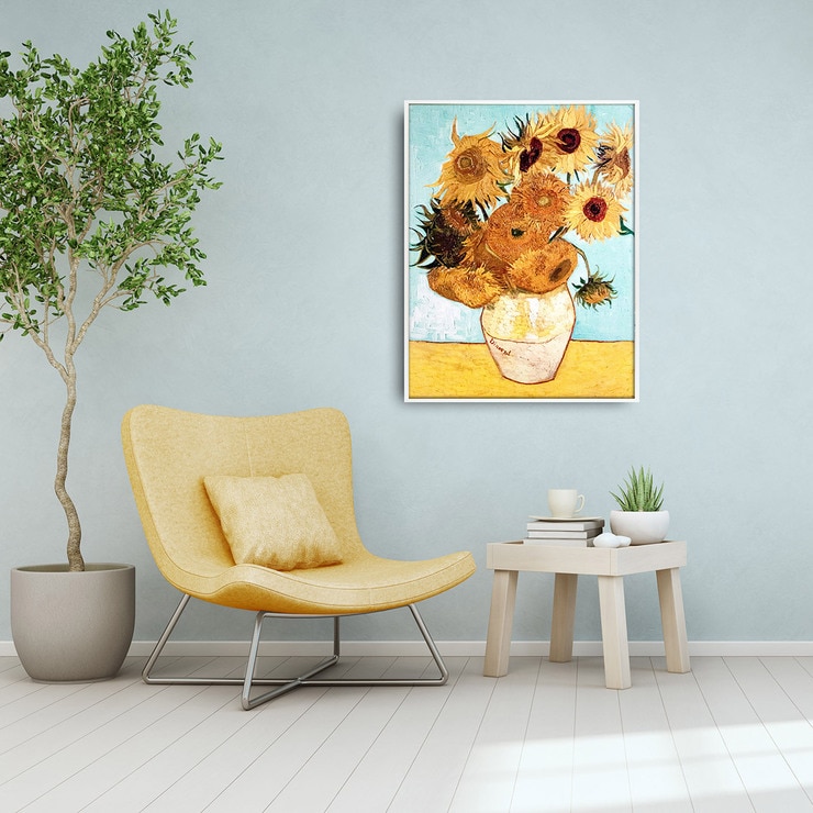 지클레 그림 액자 (80 x 60cm 또는 60 x 80cm) - 고흐, 해바라기 II