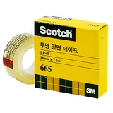 3M 투명 양면 테이프 리필 665 (18mm*7.6m) 5개