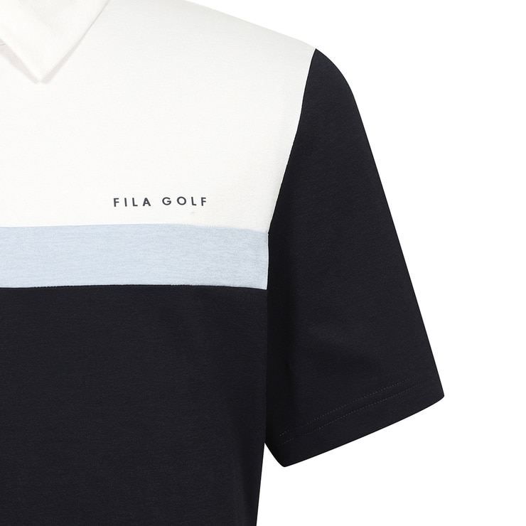 휠라 골프 남성 반팔 폴로티 - 다크네이비, XXL