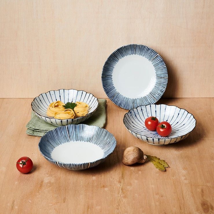 아틱앤베이스 파스타볼 세트 4P - 핀블루&청