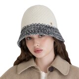 안드레아바나 여성 울 트위드 모자 - 아이보리 안드레아바나 여성 울 트위드 모자 - 아이보리