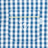 게스 주니어 시어서커 파자마 세트 - 블루