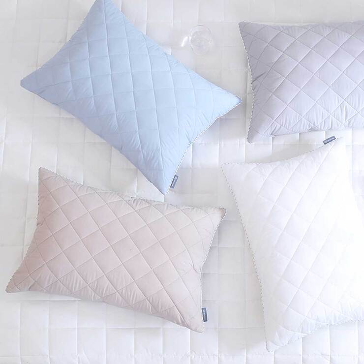 April at Home 고밀도 워싱면 누빔 베개커버 2P