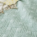 박홍근홈패션 워싱면 양모 스프레드 - 퀸, 민트