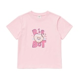 알로봇 키즈 반소매 티셔츠 세트 - 핑크/화이트, 110