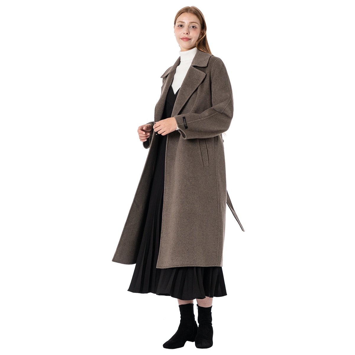 비지트 인 뉴욕 여성 울캐시미어 혼방 코트