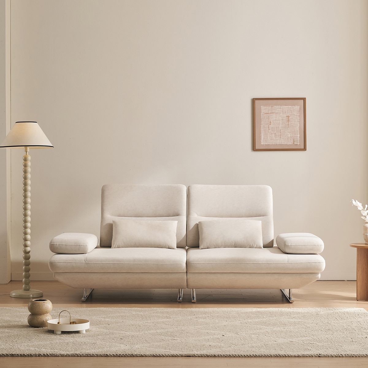 라클라우드 그랑블 스윙 기능성 패브릭 3인 소파 - 아이보리 라클라우드 그랑블 스윙 기능성 패브릭 3인 소파 - 아이보리