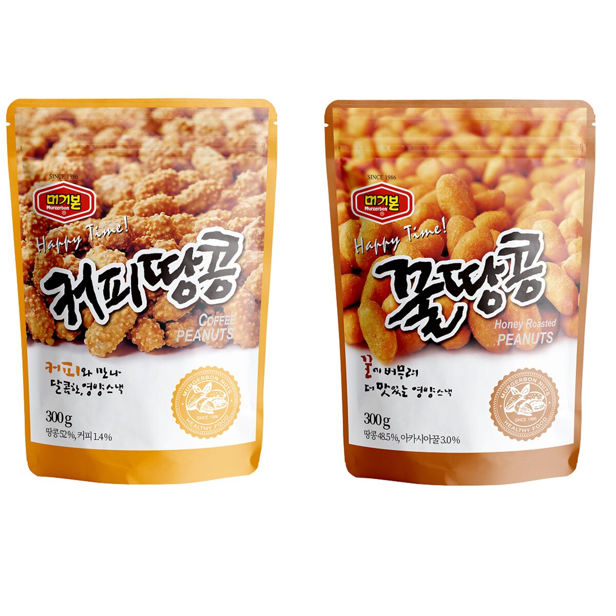 머거본 꿀땅콩 300g x 10봉 / 커피땅콩 300g x 10봉