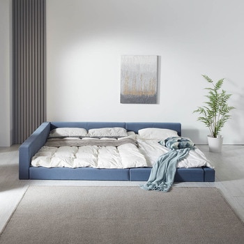 레스토닉 가족 침대 프레임 퀸+슈퍼싱글