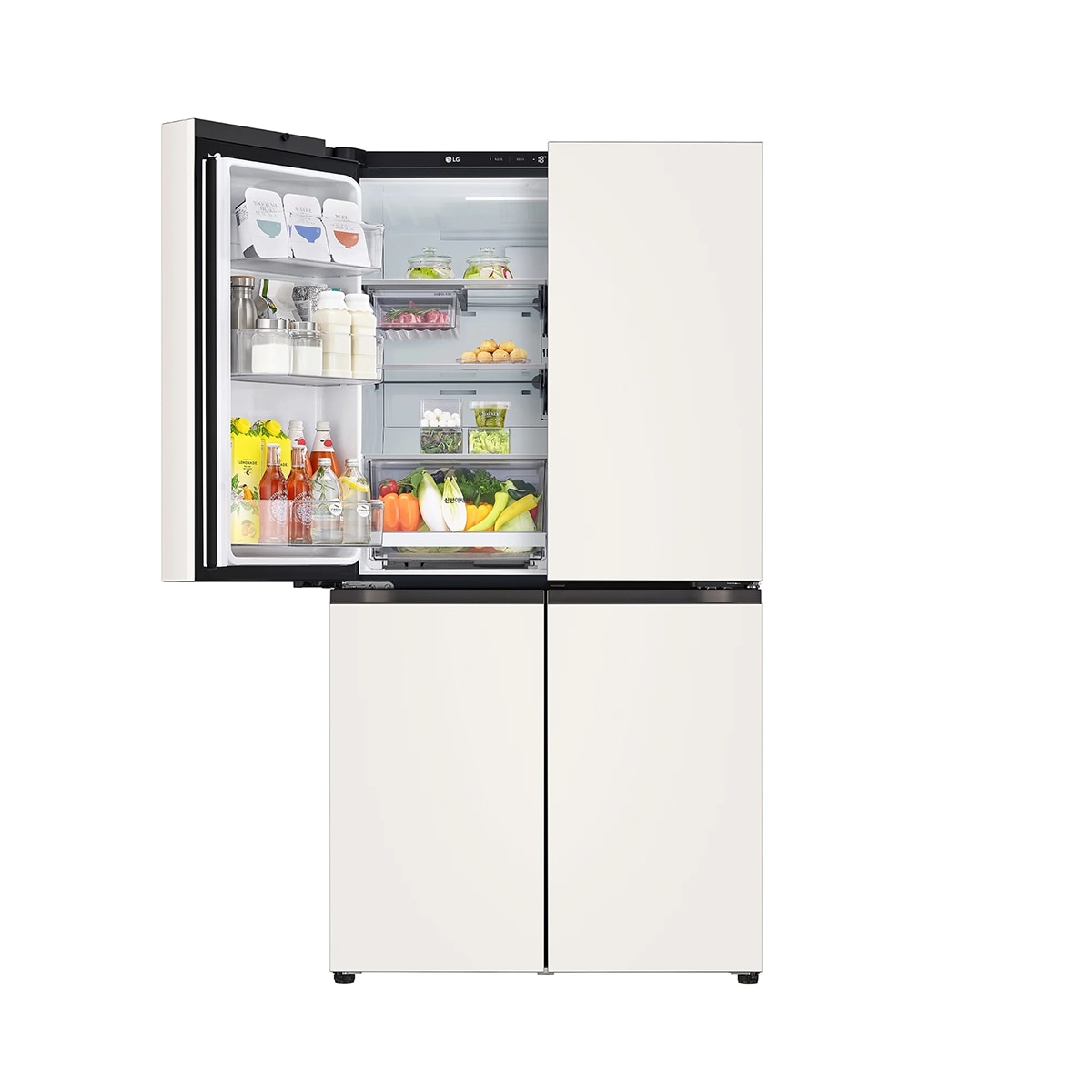 LG 오브제 AI 매직스페이스 냉장고 870L, 메탈 베이지