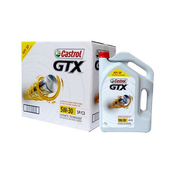 캐스트롤 GTX 합성엔진오일 5W-30 6L 3개 캐스트롤 GTX 합성엔진오일 5W-30 6L 3개