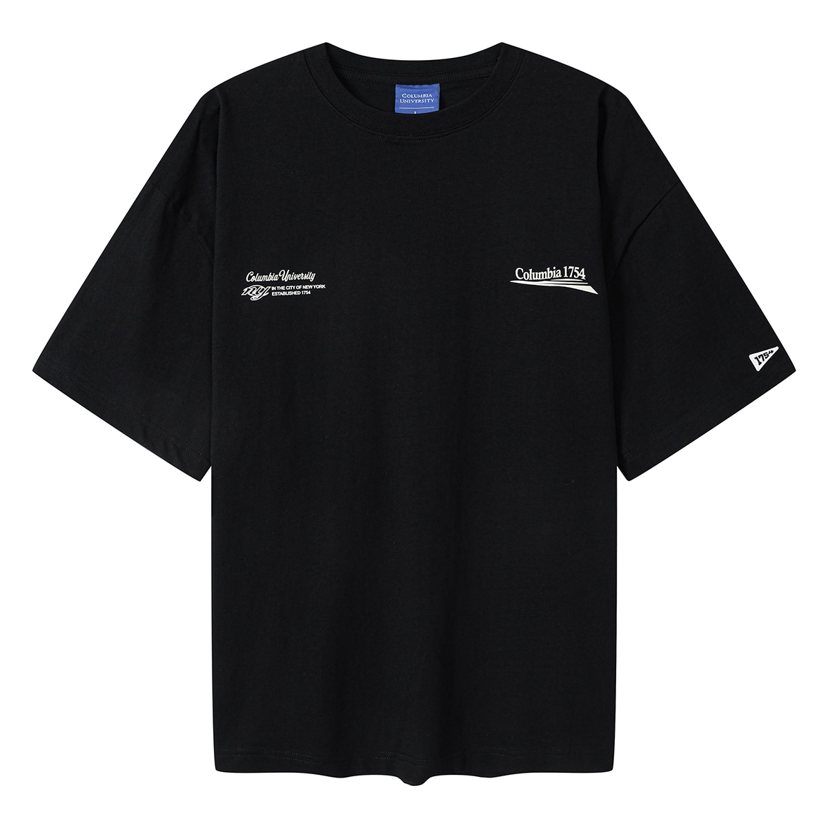 컬럼비아 유니버시티 성인 반소매 티셔츠 - 블랙