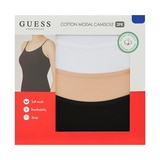 게스 여성 모달 캐미솔 3매 - 블랙/베이지/화이트, L