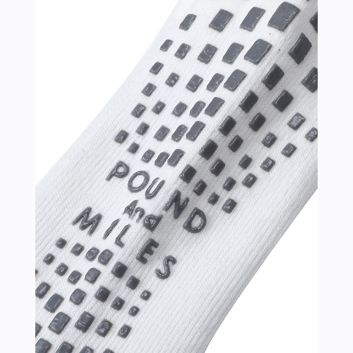 Pound & MIles 남성 압박 크루 양말 2 족 - 화이트