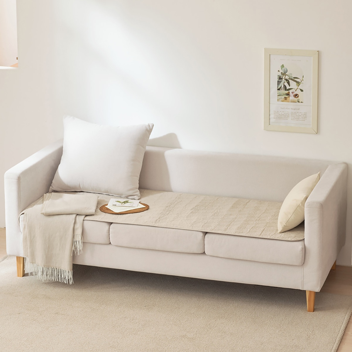 루마인 홈 양모 소파패드 60x180cm - 웨이브 베이지 루마인 홈 양모 소파패드 60x180cm - 웨이브 베이지