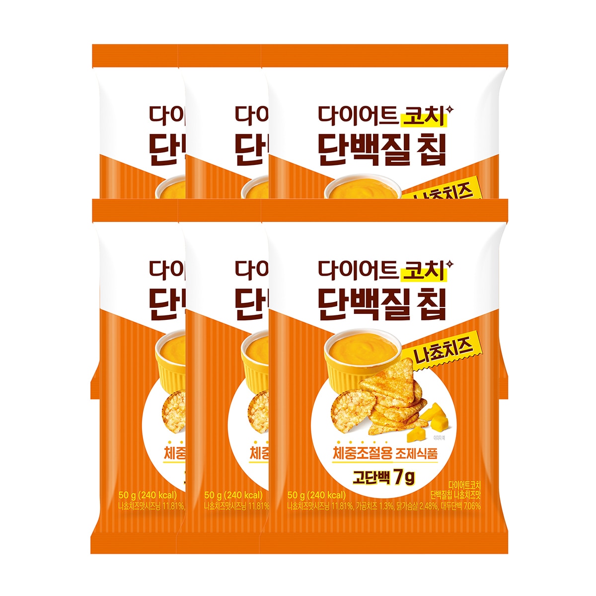 다이어트 코치 단백질 칩 600g / 50g x 12