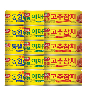 동원참치콤보팩(살코기+야채) 150g x 10/최소구매2