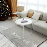 끌리마 DIY 다용도 화이트 원형 협탁 테이블 600