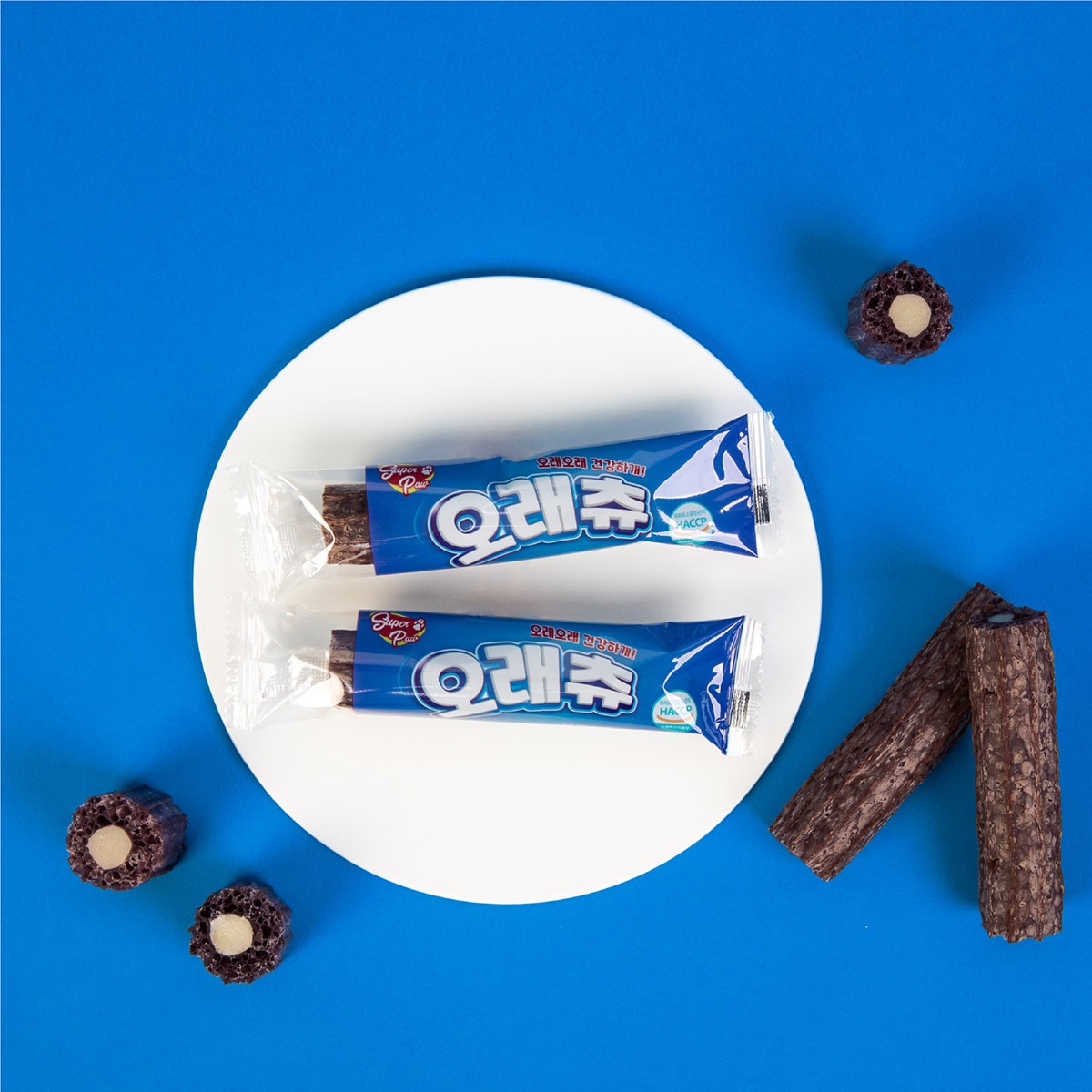 슈퍼포우 강아지 껌 15p x 2 (S) - 오래츄
