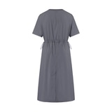 네파 여성 우븐 롱 원피스 - 차콜, S 네파 여성 우븐 롱 원피스 - 차콜, S