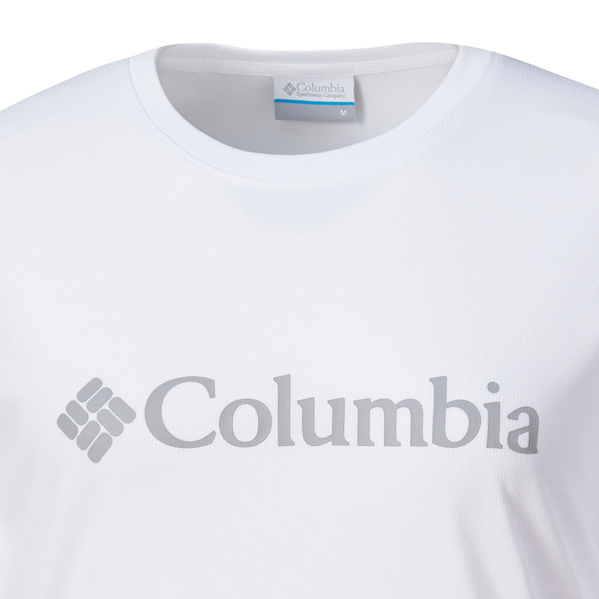 컬럼비아 남성 반소매 티셔츠 - 화이트, L