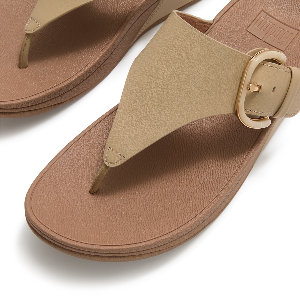 핏플랍 여성용 루루 레진버클레더 토포스트 - 카푸치노, UK3 (220mm~225mm)