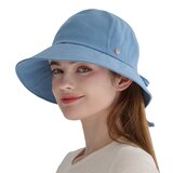 안드레아바나 여성 리본 버킷햇 - 블루