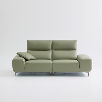 UND NA17 전체 천연 이태리 슈렁큰통가죽 3인 소파