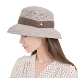 안드레아바나 여성 보우 햇 - 그레이