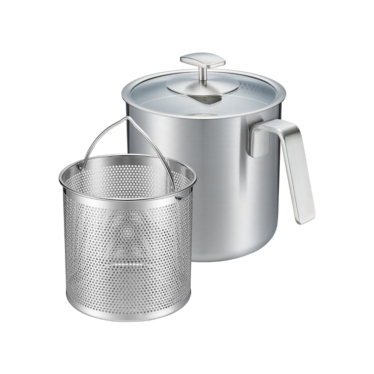 쿡에버 통 3중 멀티 파스타팟 16cm (채망 포함)