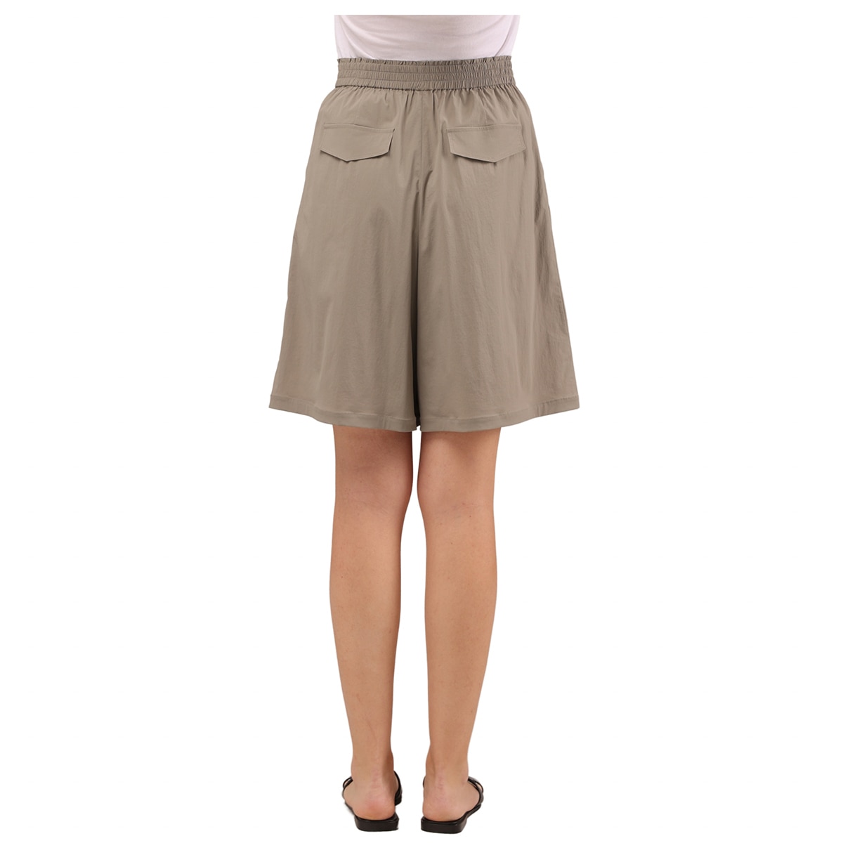 레니본 여성 플레어 반바지 - 라이트 그레이