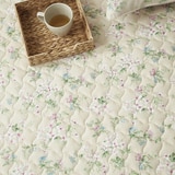 에이프릴앳홈 순면 누빔 워싱 면 요 - 싱글, 플라워(플로르)