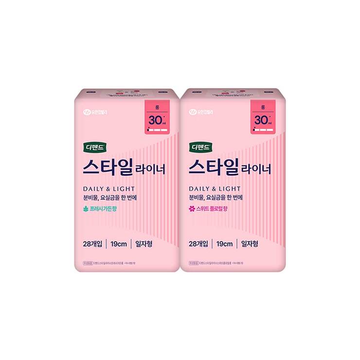 디펜드 스타일 라이너 롱 향 28개 x 4팩