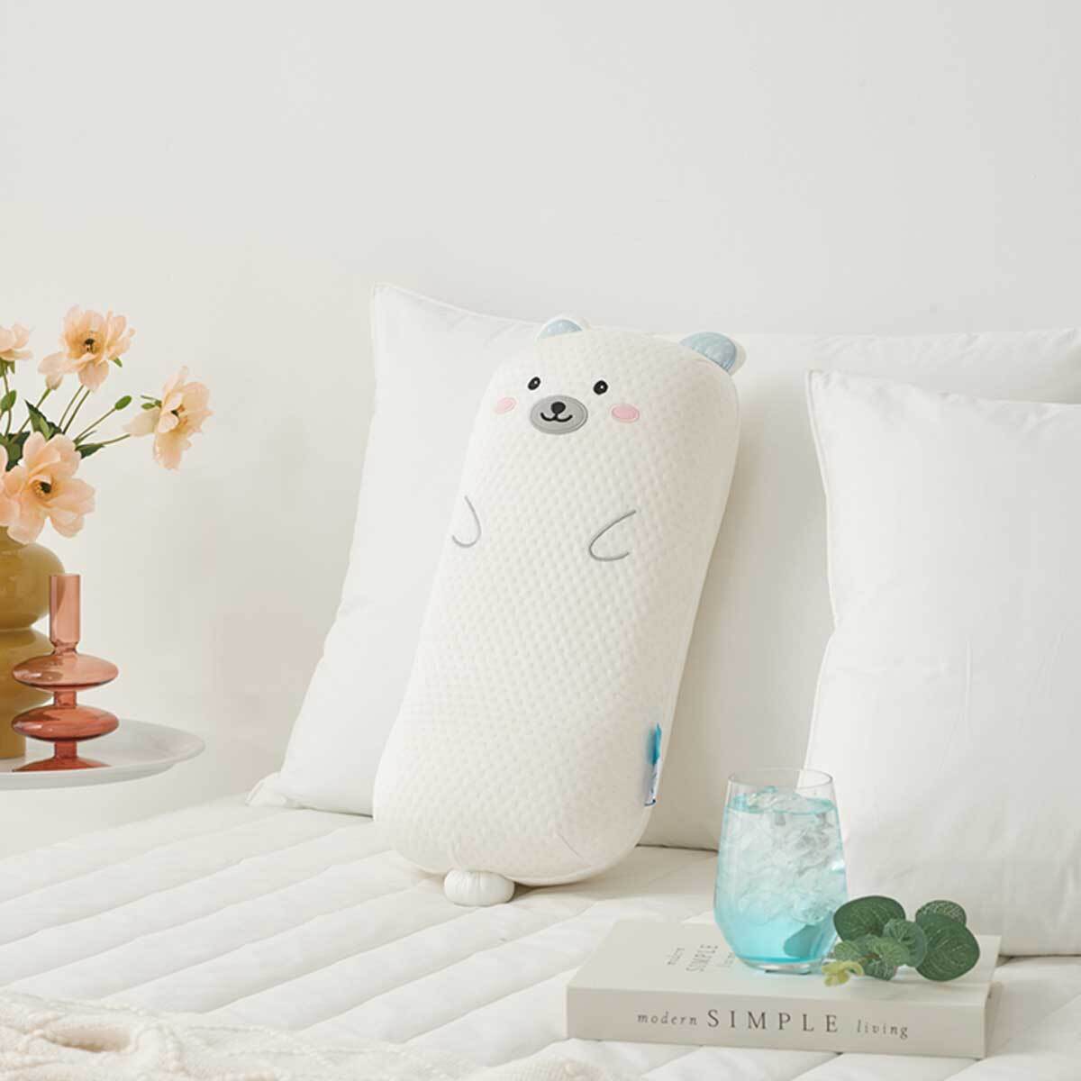루마인 홈 쿨셸 동물 메모리폼 베개 1P - 곰