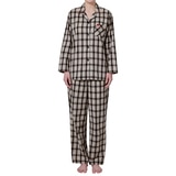 게스 여성 코튼 파자마 세트 - 아이보리 체크, S
