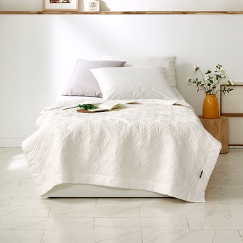 박홍근홈패션 워싱면 양모 스프레드 - 싱글