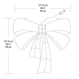 LED 크리스마스 리본 장식 122cm